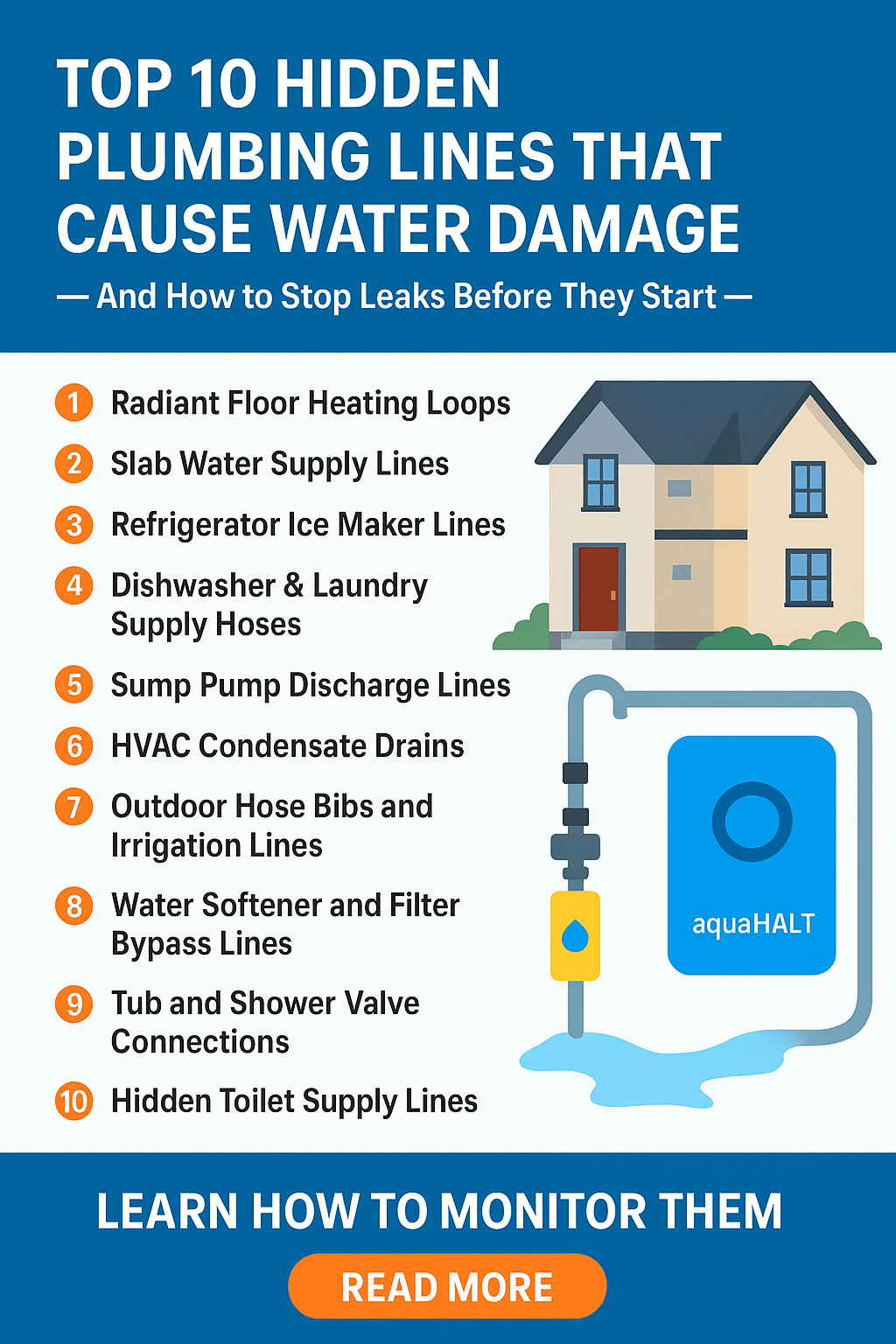 Top 10 Hidden Plumbing Lines That Cause Water Damage — And How to Stop Leaks Before They Start