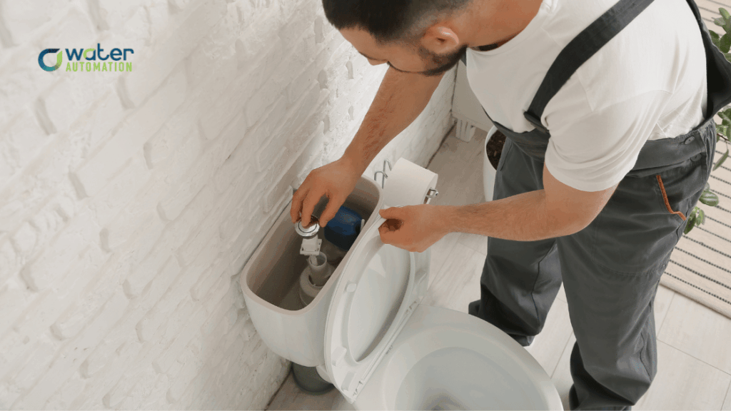 how much water does a running toilet use